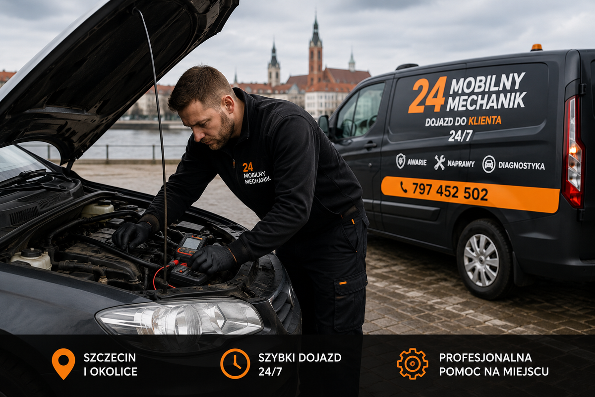 Auto nie odpala w Szczecinie – mobilny mechanik z dojazdem